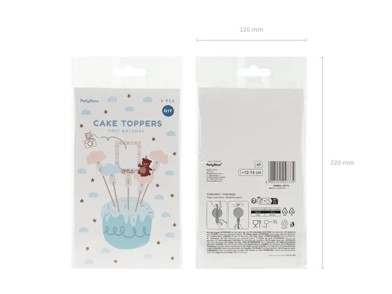 Kūkas dekori, Cake Toppers Teddy Bear, Party Deco