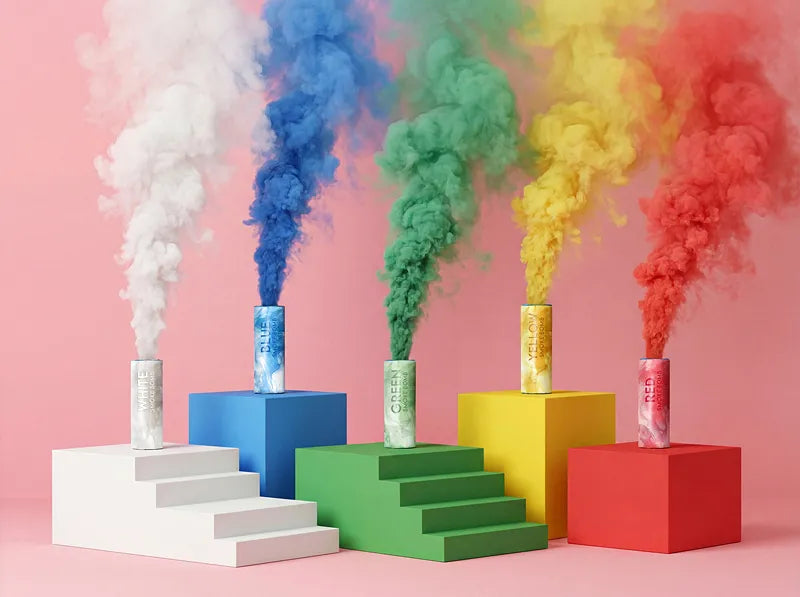 Smoke candle, pink, Color Smoke Bomb 11.5cm