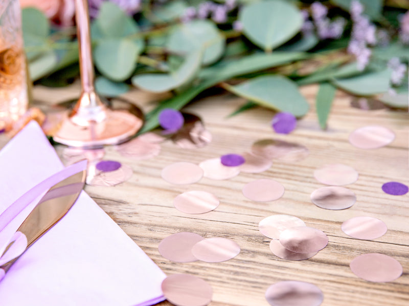 Konfetti apīši no papīra - Party Deco Confetti Circles, rose gold
