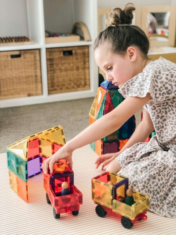 Magnētiskie klucīši, konstruktors - Rainbow Motion Pack magnētiskās flīzes, 24 gab, Connetix flīzītes, CT-R-00024-MO
