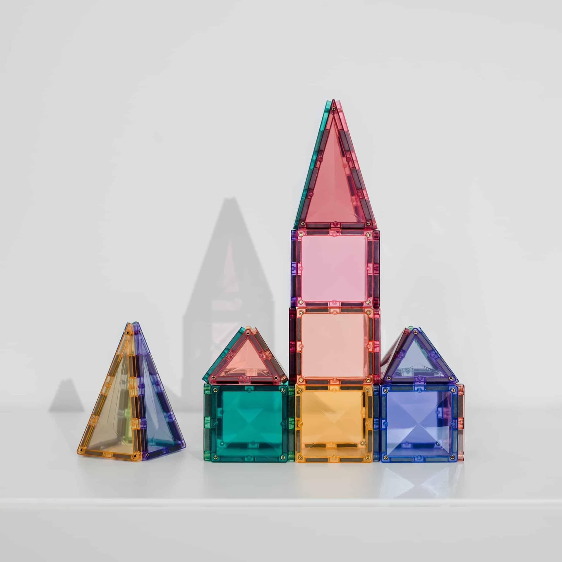 Magnētiskie klucīši, konstruktors - Mini Pack Pastel, 32 gab, Connetix Magnetic Tiles