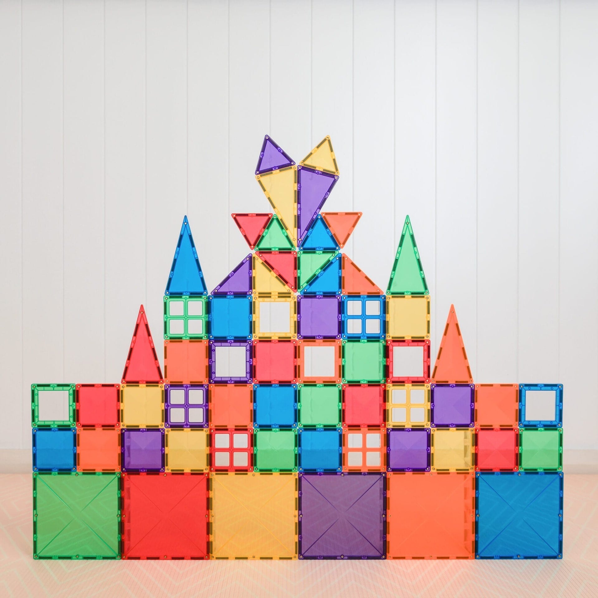 Magnētiskie klucīši, flīzītes, konstruktors - Rainbow Starter Pack flīzes, 60 gab, Connetix, CT-R-00060-ST