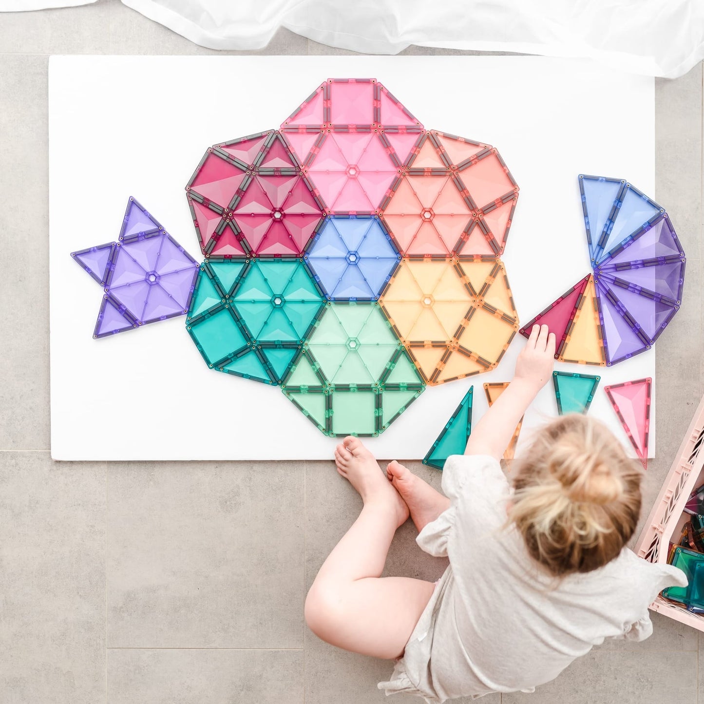 Magnētiskais konstruktors - Pastel Mega Pack, 202 gab, Connetix
