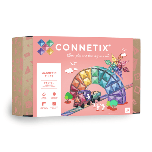 Magnētiskais konstruktors - Pastel Mega Pack, 202 gab, Connetix