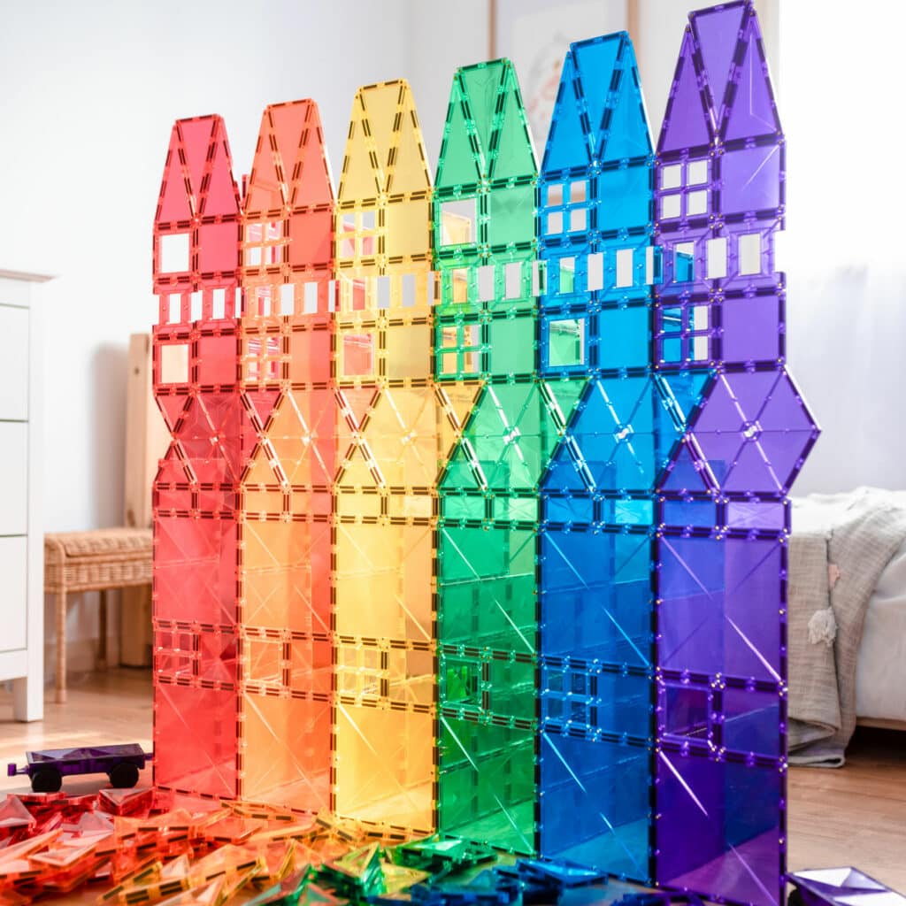 Magnētiskais konstruktors - Rainbow Mega Pack, 212 gab, Connetix