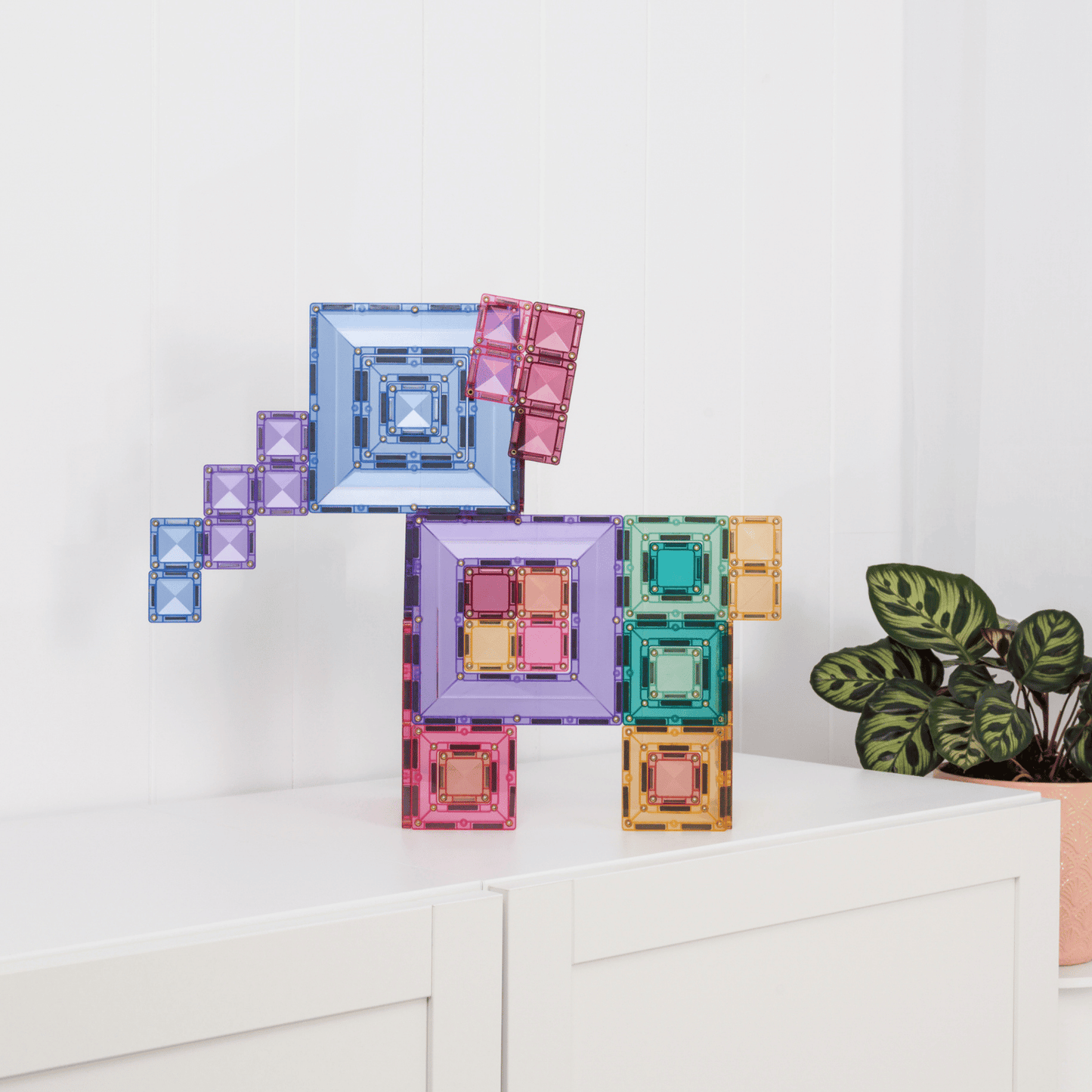 Magnētiskais konstruktors - Pastel Portal Pack, 48 gab, Connetix