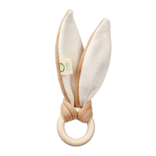 Čaukstoša graužammanta Zaķa ausis, Crinkle Toy Bunny, Wooly Organic