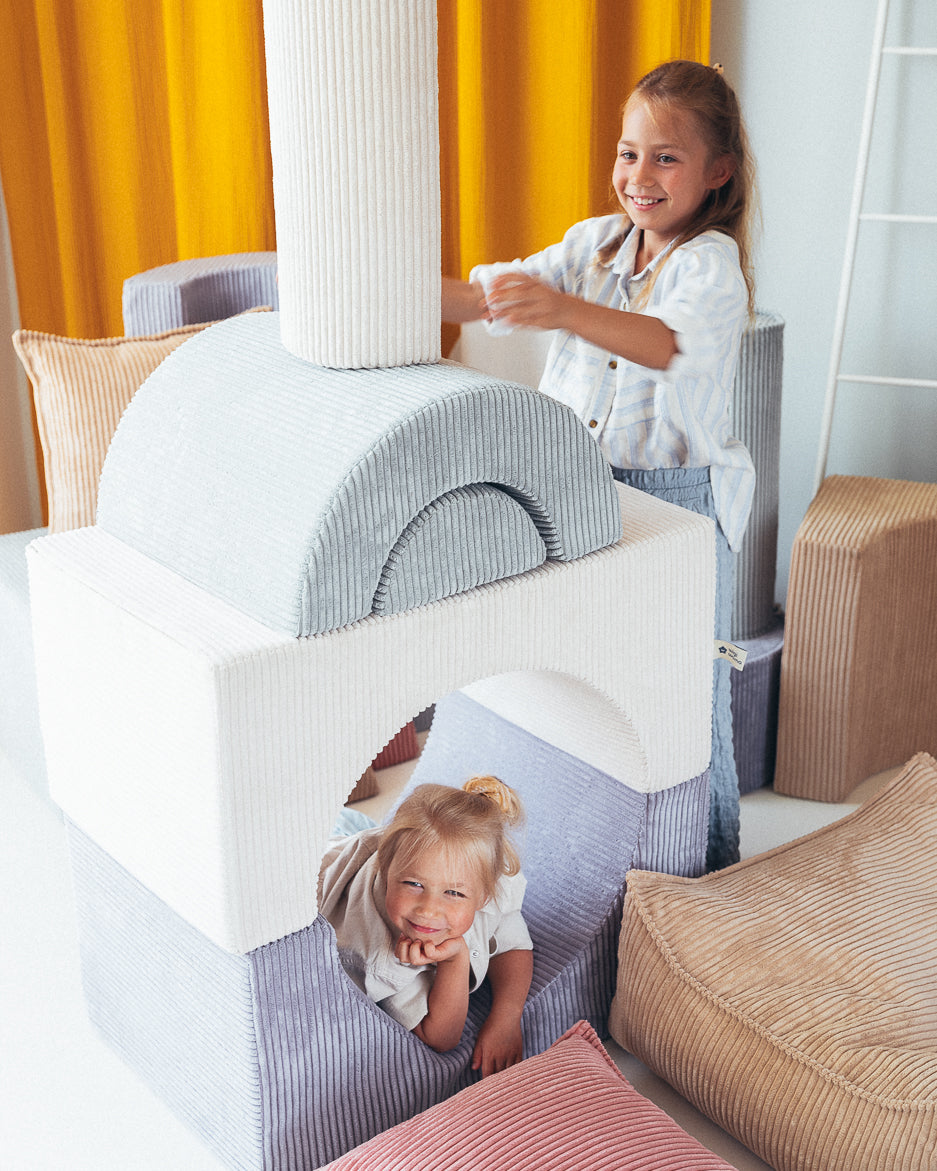 Minkšti žaidimų kaladėlės „Blueberry Blue Rainbow Playset“, Wigiwama