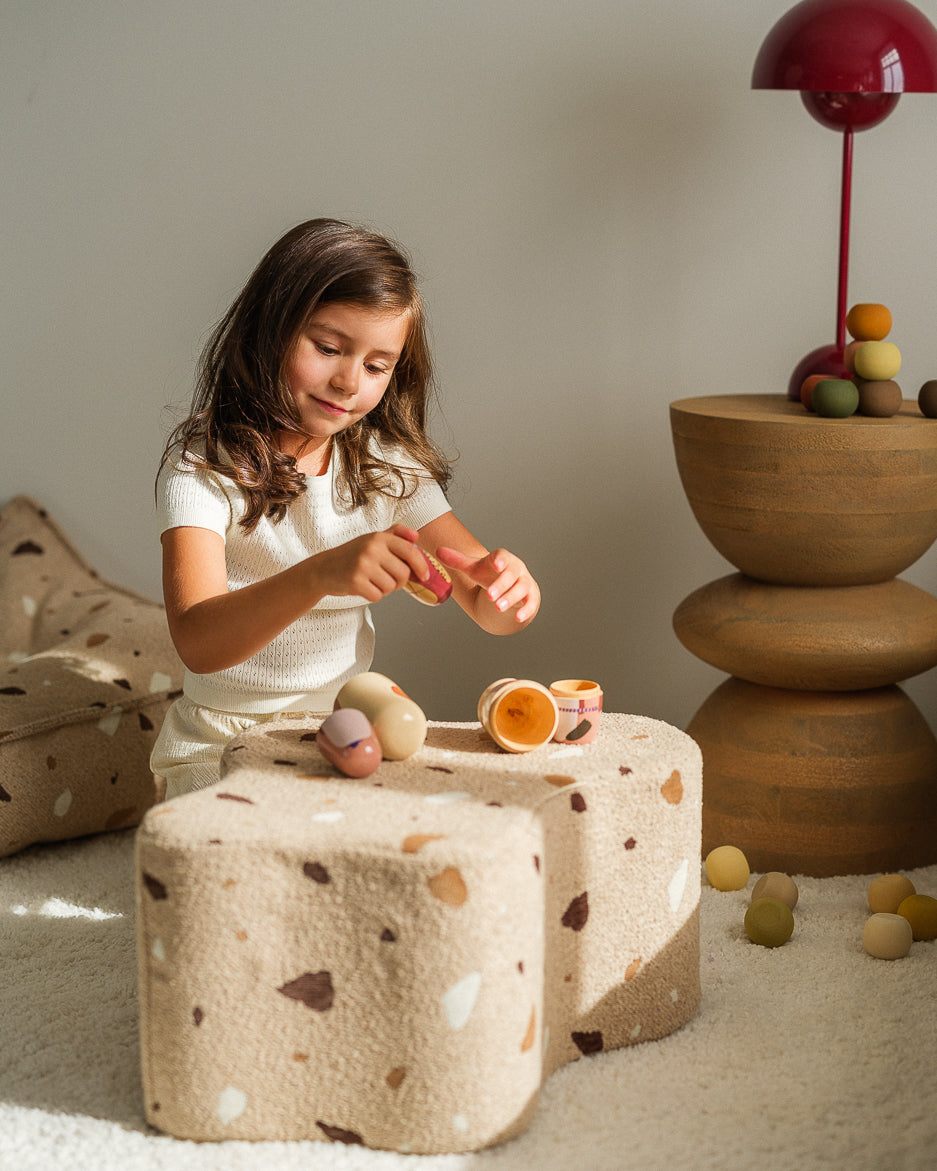 Pouffe Terrazzo smėlio debesies pufas, Vigivama 