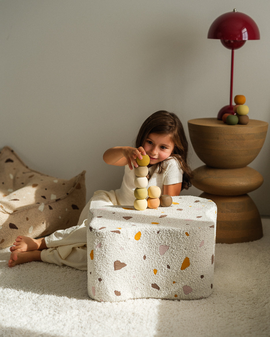 Puffe Terrazzo Marble Cloud Puffe, Wigiwama 