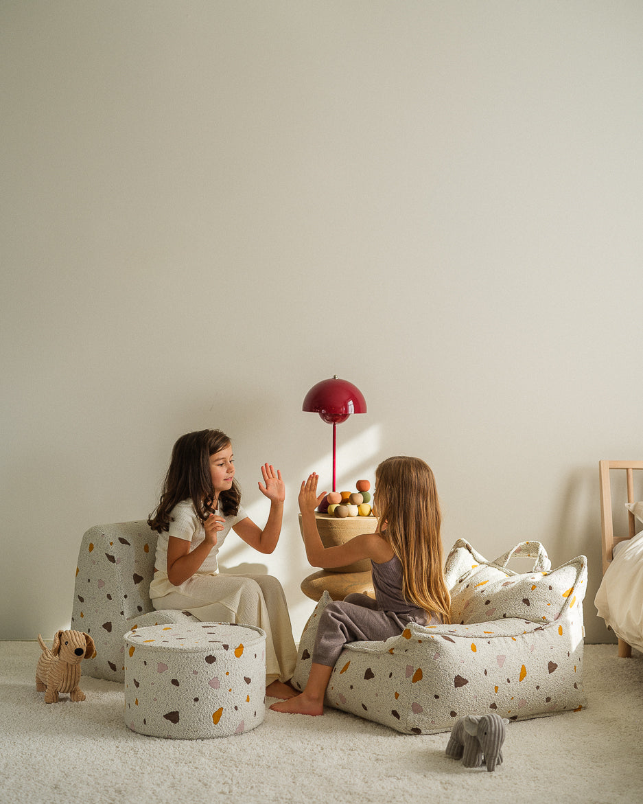 Pouff Terrazzo Marble Puffe, Wigiwama 