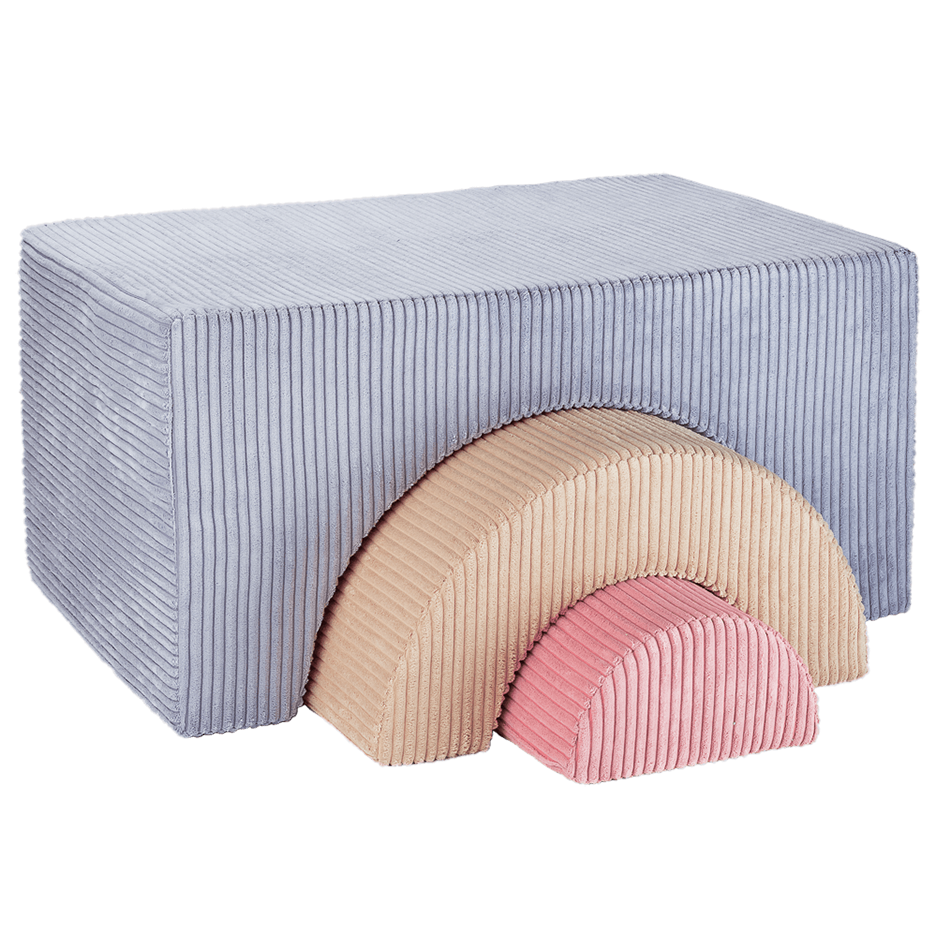 Minkšti žaidimų kaladėlės „Blueberry Blue Rainbow Playset“, Wigiwama