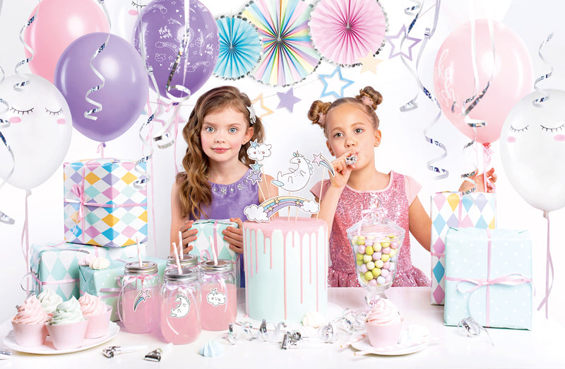 Dzimšanas dienas dekorāciju komplekts - Vienradži - Unicorn, SET4