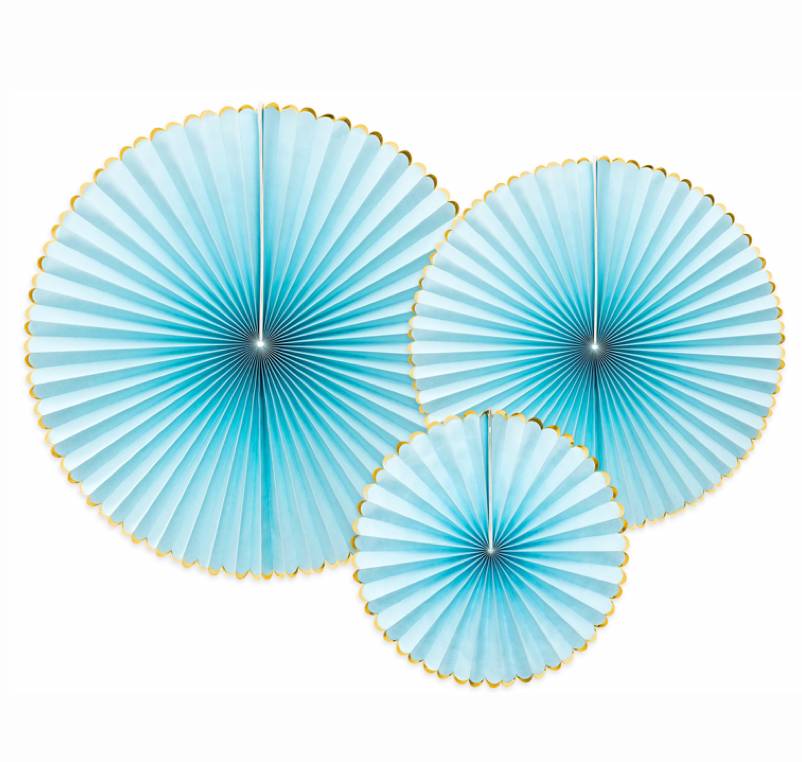 Dekoratīvās rozetes Yummy, zilas, Decorative Rosettes, 3gab.