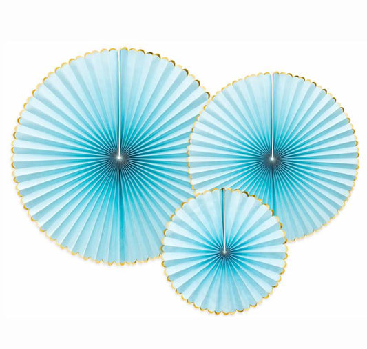 Dekoratīvās rozetes Yummy, zilas, Decorative Rosettes, 3gab.