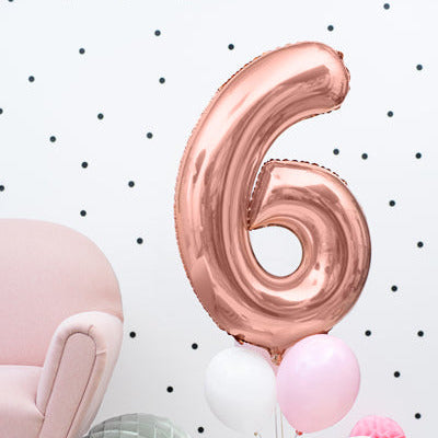 Liels balons cipars 6, rozā zelta, pildāms ar hēliju vai gaisu, 86cm
Artikuls: FB1M-6