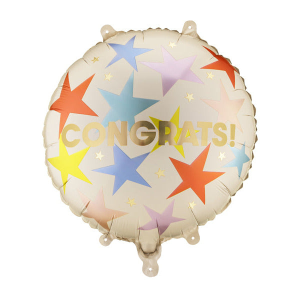 Folija balons Congrats - pildāms ar gaisu vai hēliju, 60x55cm
Artikuls: FB339