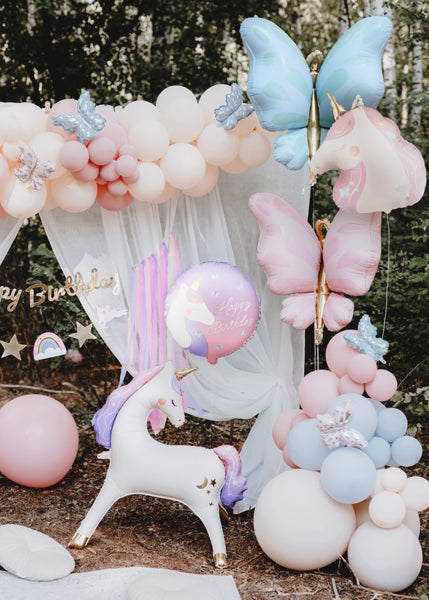 Apaļš folija balons Vienradzis, Happy Birthday - pildīts ar hēliju, 35cm
Artikuls: FB354