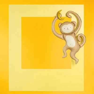 Folija balons Mērkaķis ar banānu - pildāms ar gaisu, 51 x 88 cm, FB384