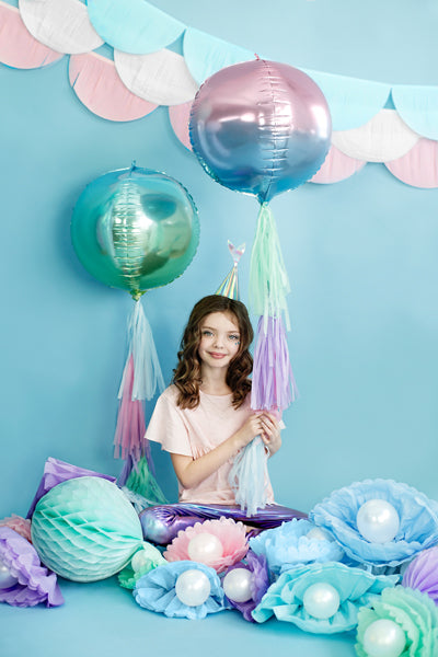 Bumba - apaļš folija balons, ombre, 35cm, FB39-014, Hēlija baloni Liepājā
