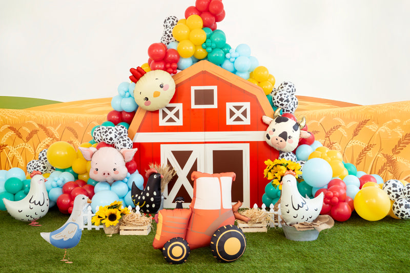 Foil balloon Tractor, free-standing, fillable with air, 72cm