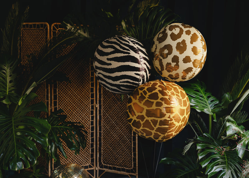 Folija balons Cheetah Spots Balloon, 75cm, Party Deco, FB409
