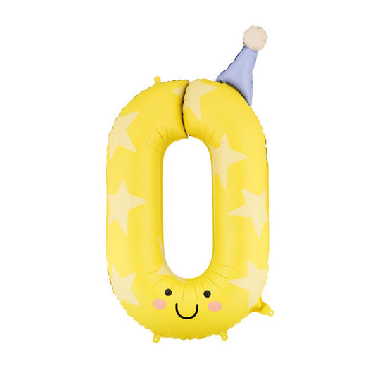 Liels balons cipars 0, dzeltens, pildāms ar hēliju vai gaisu, 86cm
Artikuls: FB411T-0
