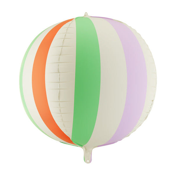 Folija balons Striped ball Balloon, 75cm, Party Deco, FB418