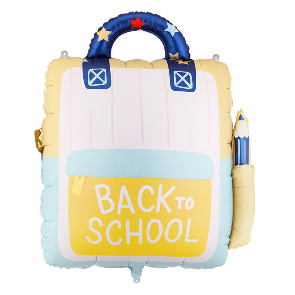 Liels folija balons Skolas Mugursoma, School Backpack - pildāms ar gaisu vai hēliju, 68x82cm, FB437