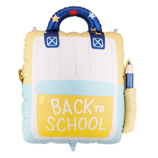 Liels folija balons Skolas Mugursoma, School Backpack - pildāms ar gaisu vai hēliju, 68x82cm, FB437