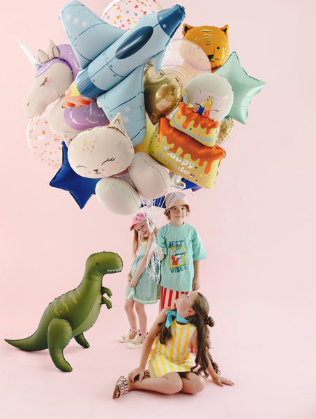 Folija balons Dinozaurs T-Rex, brīvi stāvošs - pildāms ar gaisu, 93 x 79 cm, FB464
