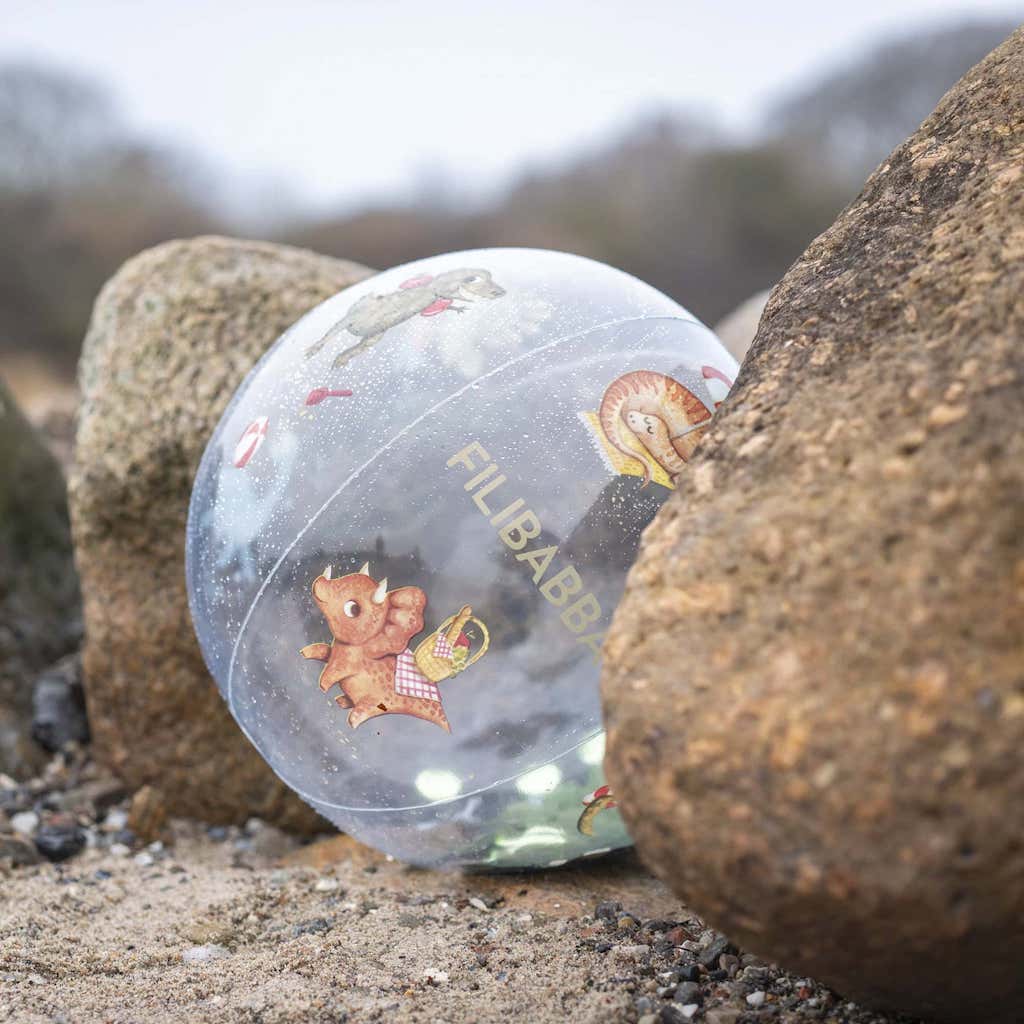 Pludmales bumba Dinozauri Beach ball Alfie - Dino Beach Confetti, Filibabba