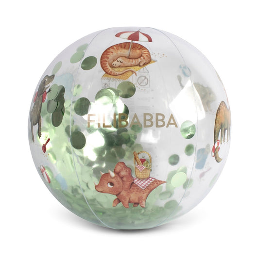 Pludmales bumba Dinozauri Beach ball Alfie - Dino Beach Confetti, Filibabba