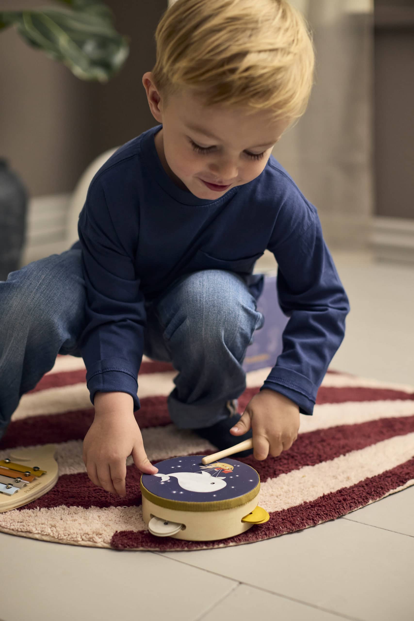 Koka mūzikas instrumentu koferītis, My first wooden toy instruments, Filibabba, FI-03823