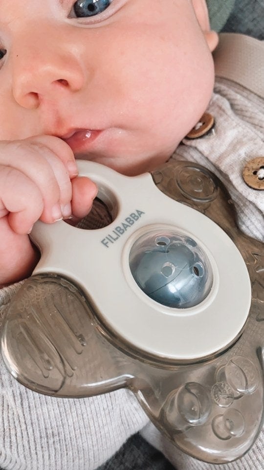 Atvēsinoša graužammanta Cooling Star Teether, Grey, Filibabba, FI-PH049