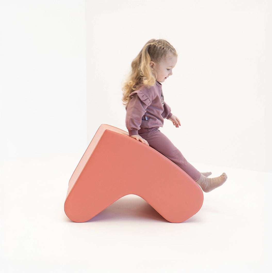 Šūpuļkrēsls Rocking Chair, Building Block Soft Play, IGLU - salmon pink, rozā, FT_ROCK_S_12B