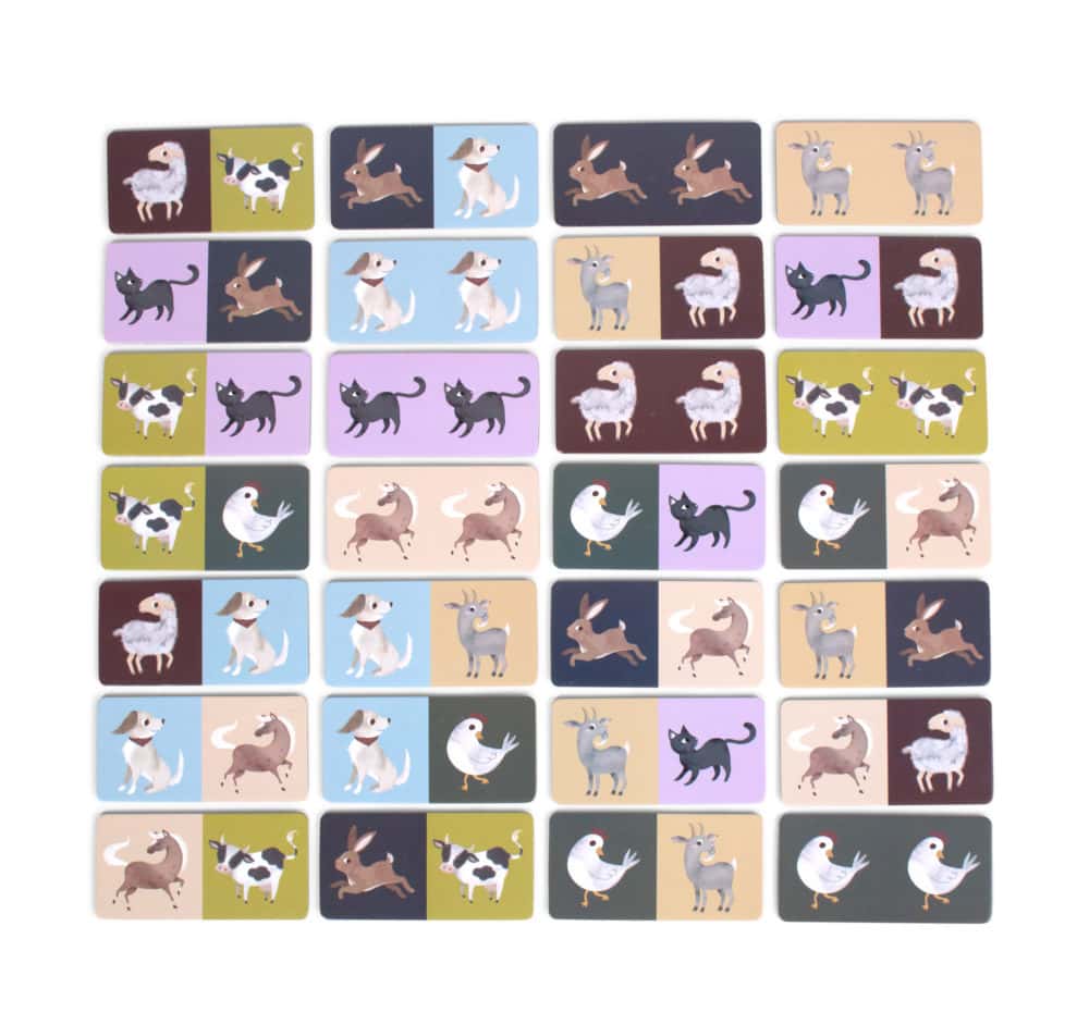 Domino spēle Farm Animals, Filibabba, FI-02769
