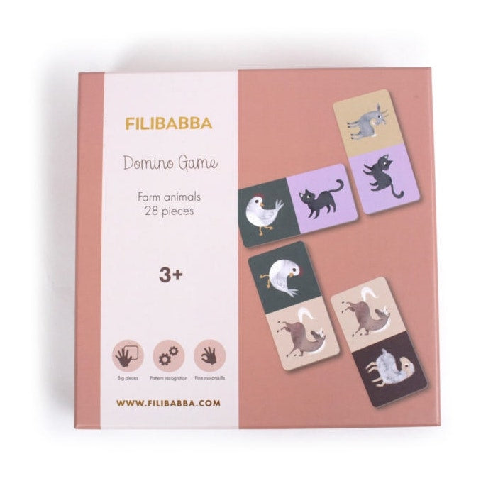 Domino spēle Farm Animals, Filibabba, FI-02769