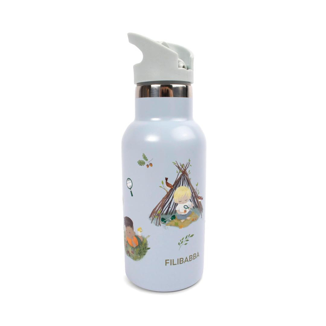 Bērnu ūdens termo pudele Tiny Explorers, Thermo Water bottle, 350ml, Filibabba