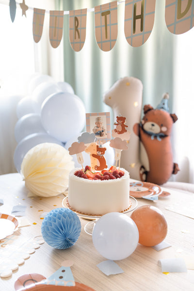 Pirmās dzimšanas dienas svecīte ar lācīti un ciparu 1, Birthday Candle Teddy Bear, SCS-25-1 