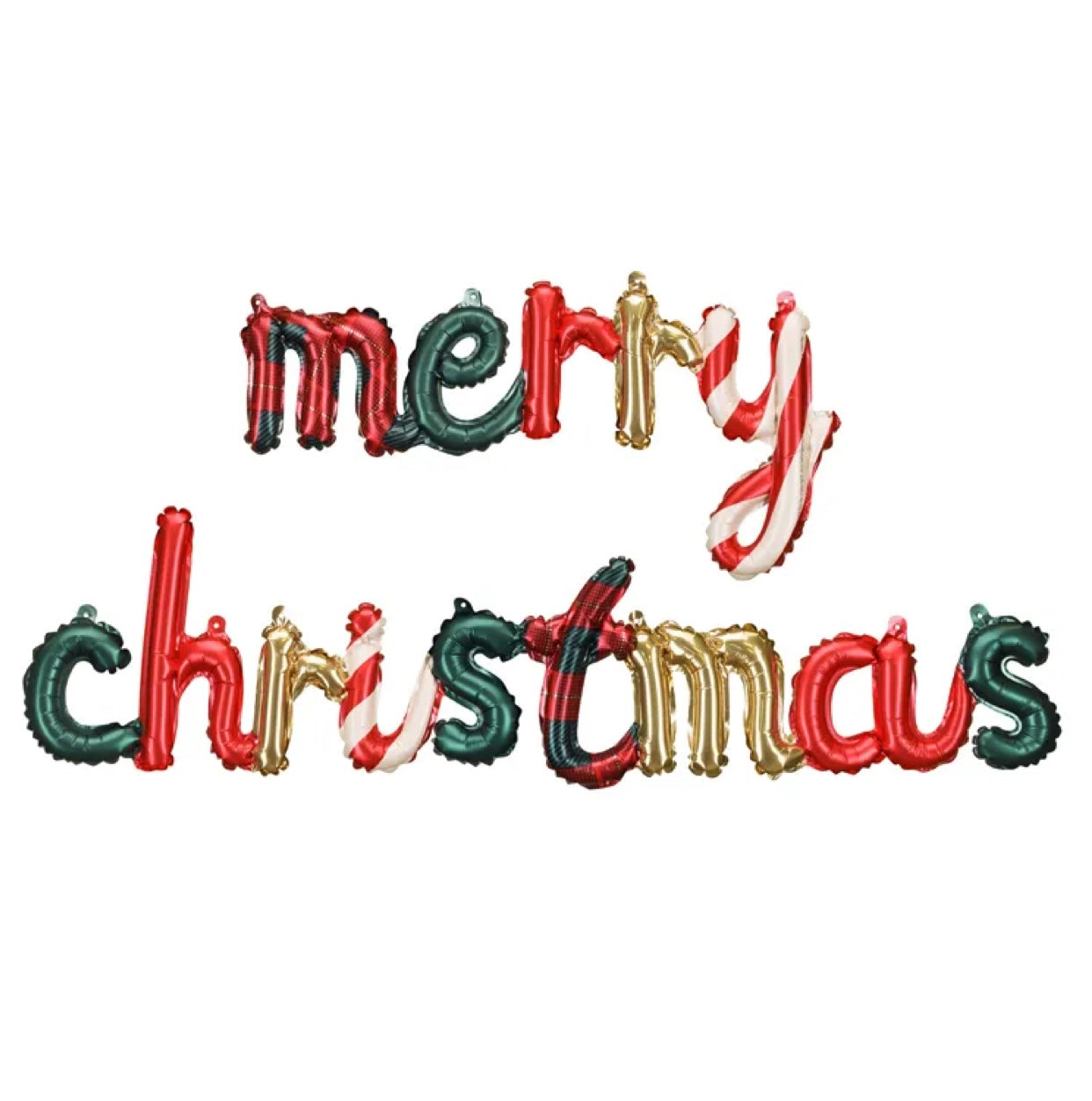 Balonu dekorācija Merry Christmas, 143 x 25 cm
