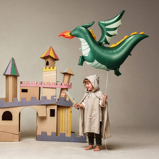 Large Foil Balloon Dragon - filled with helium, 120 x 90cm