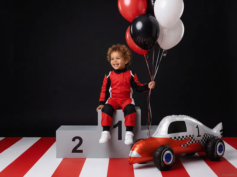 Folija balons Sacīkšu Auto Race Car Balloon - pildāms ar gaisu vai hēliju, 90x34cm,  FB397