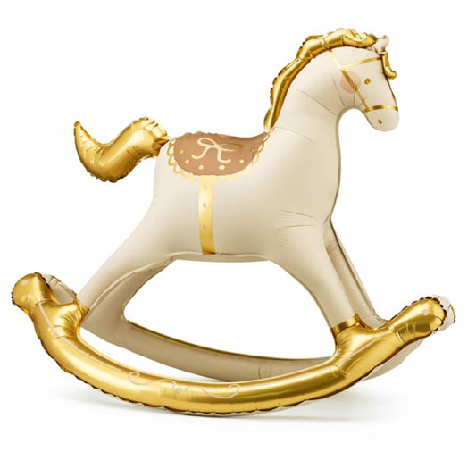 Folija balons Šūpuļzirdziņš - Rocking Horse, brīvi stāvošs, 118x104cm