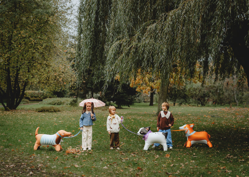 Liels folija balons Buldogs, brīvi stāvošs, 75cm - pildāms ar gaisu, FB254
