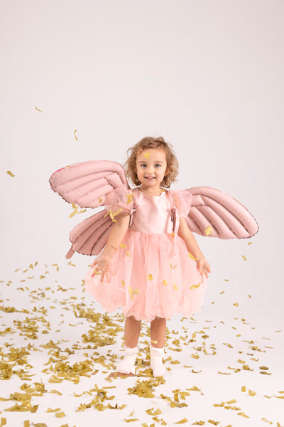 Folija balons Taureņa spārni - pieliekams pie muguras, Butterfly Wings, Pink 102 x 50cm, FBS1
