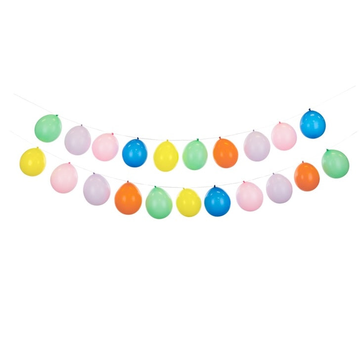 Krāsaina balonu virtene - Balloon garland