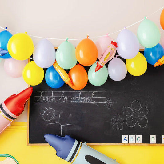 Krāsaina balonu virtene - Balloon garland
