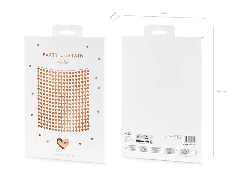 Folija aizkari Sirsniņas Party Curtain, rozā zelta, 100 x 245 cm, GNT5-019R