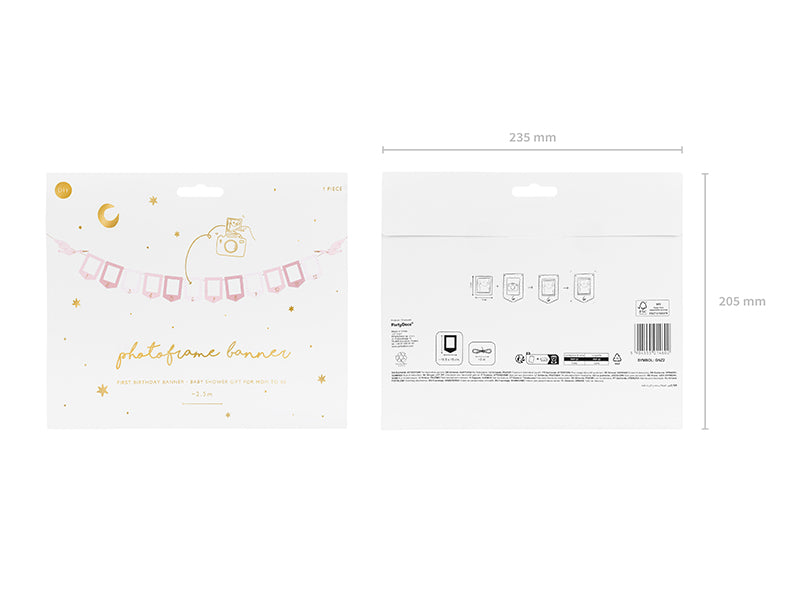 Foto rāmīšu virtene Stārķis, Photo Frame Garland Stork, 2.5m, GNZ2